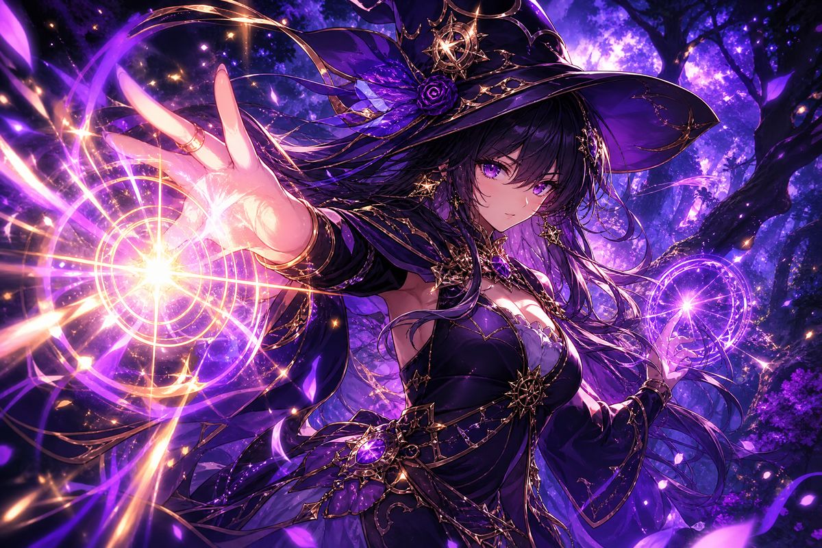 抖音揭秘-魔法少女紫晶传说动漫演示